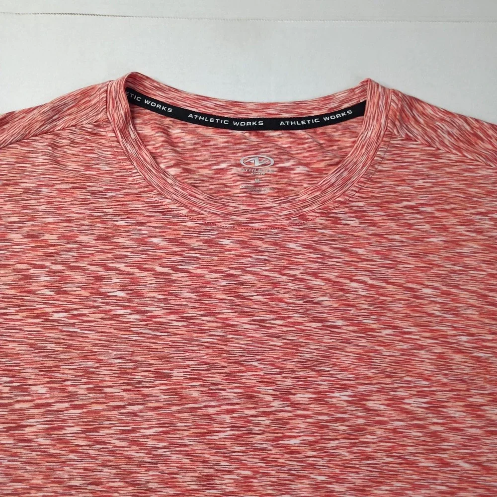 Athletic Works Space Dye Tee Moisture Wicking‎ T-Shirt Men's Size M Canyon NWT